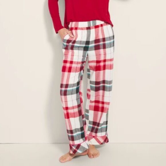NWT Soma Flannel Super Soft Long-Sleeve Top & Pant Set - Picture 7 of 9